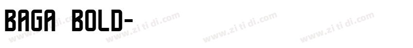 baga bold字体转换